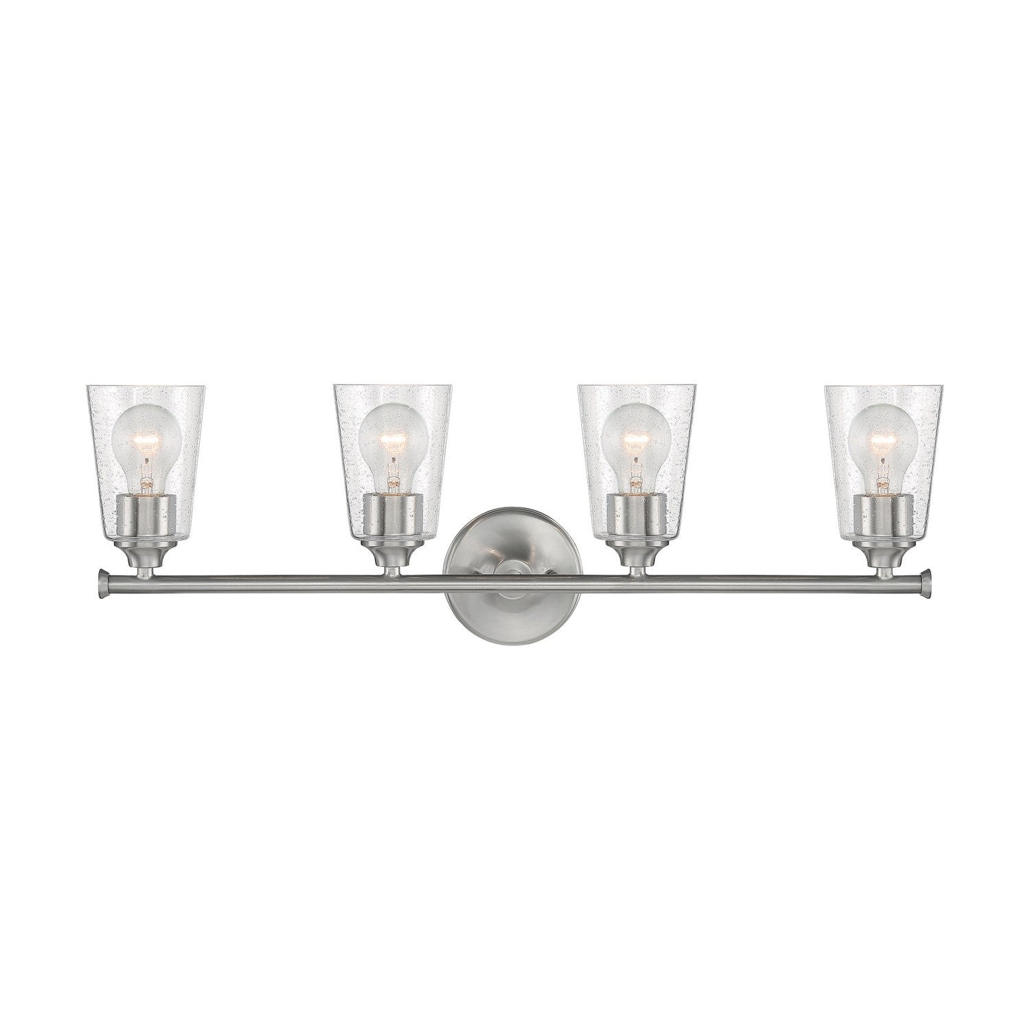 Nuvo Lighting - 60-7184 - Four Light Vanity - Bransel - Brushed Nickel