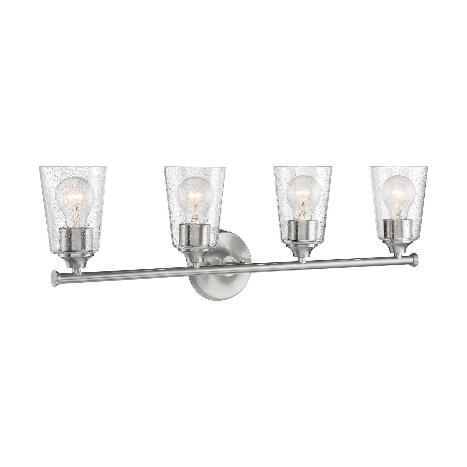 Nuvo Lighting - 60-7184 - Four Light Vanity - Bransel - Brushed Nickel