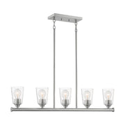 Nuvo Lighting - 60-7186 - Five Light Island Pendant - Bransel - Brushed Nickel