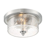 Nuvo Lighting - 60-7190 - Two Light Flush Mount - Bransel - Brushed Nickel