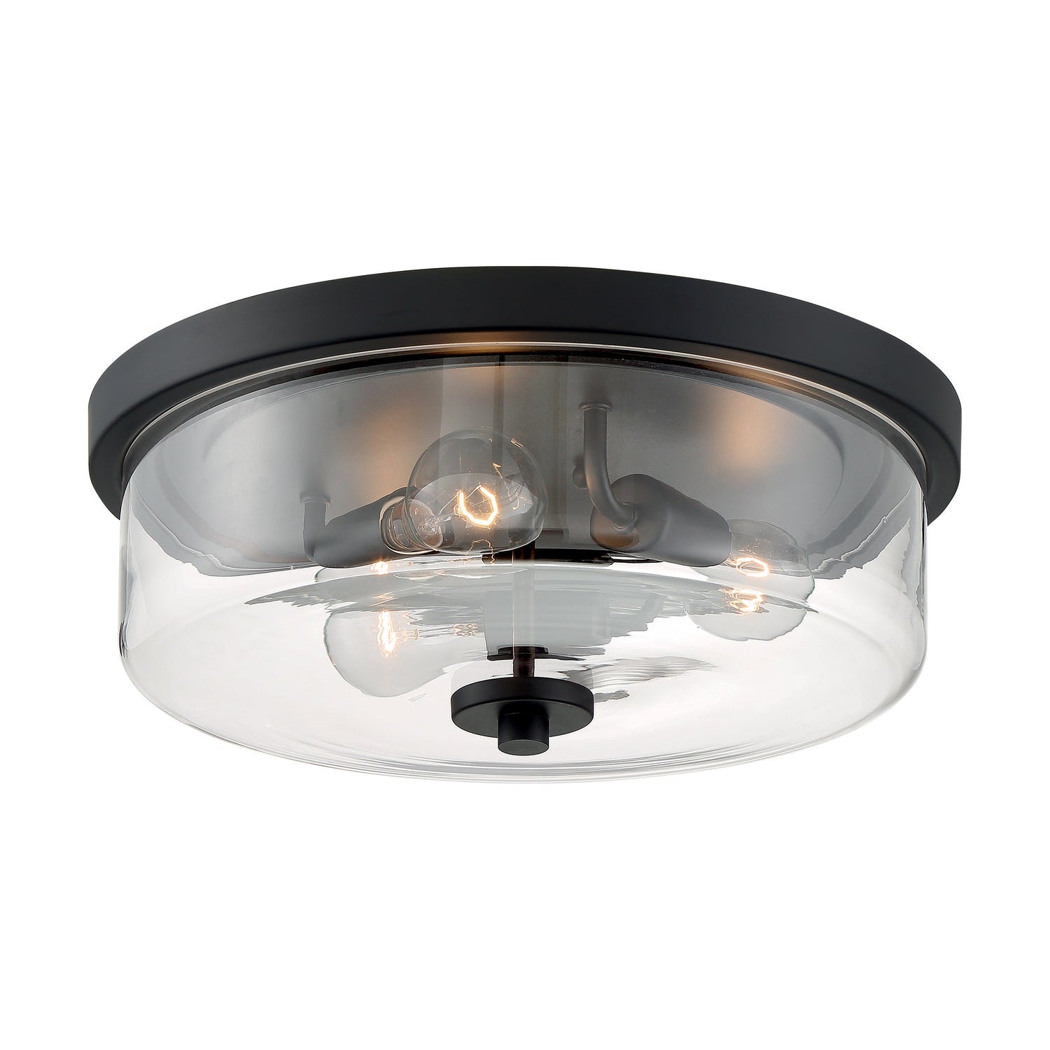 Nuvo Lighting - 60-7269 - Three Light Flush Mount - Sommerset - Matte Black