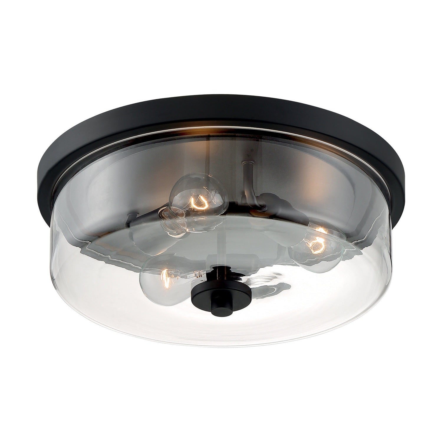 Nuvo Lighting - 60-7269 - Three Light Flush Mount - Sommerset - Matte Black