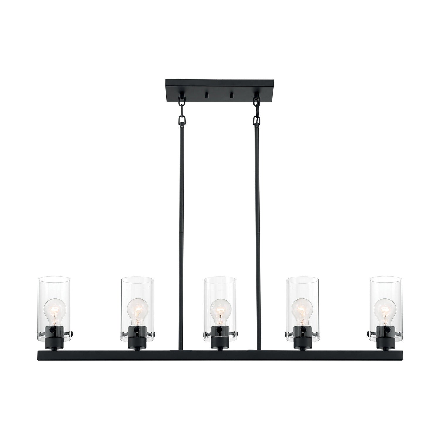 Nuvo Lighting - 60-7276 - Five Light Island Pendant - Sommerset - Matte Black