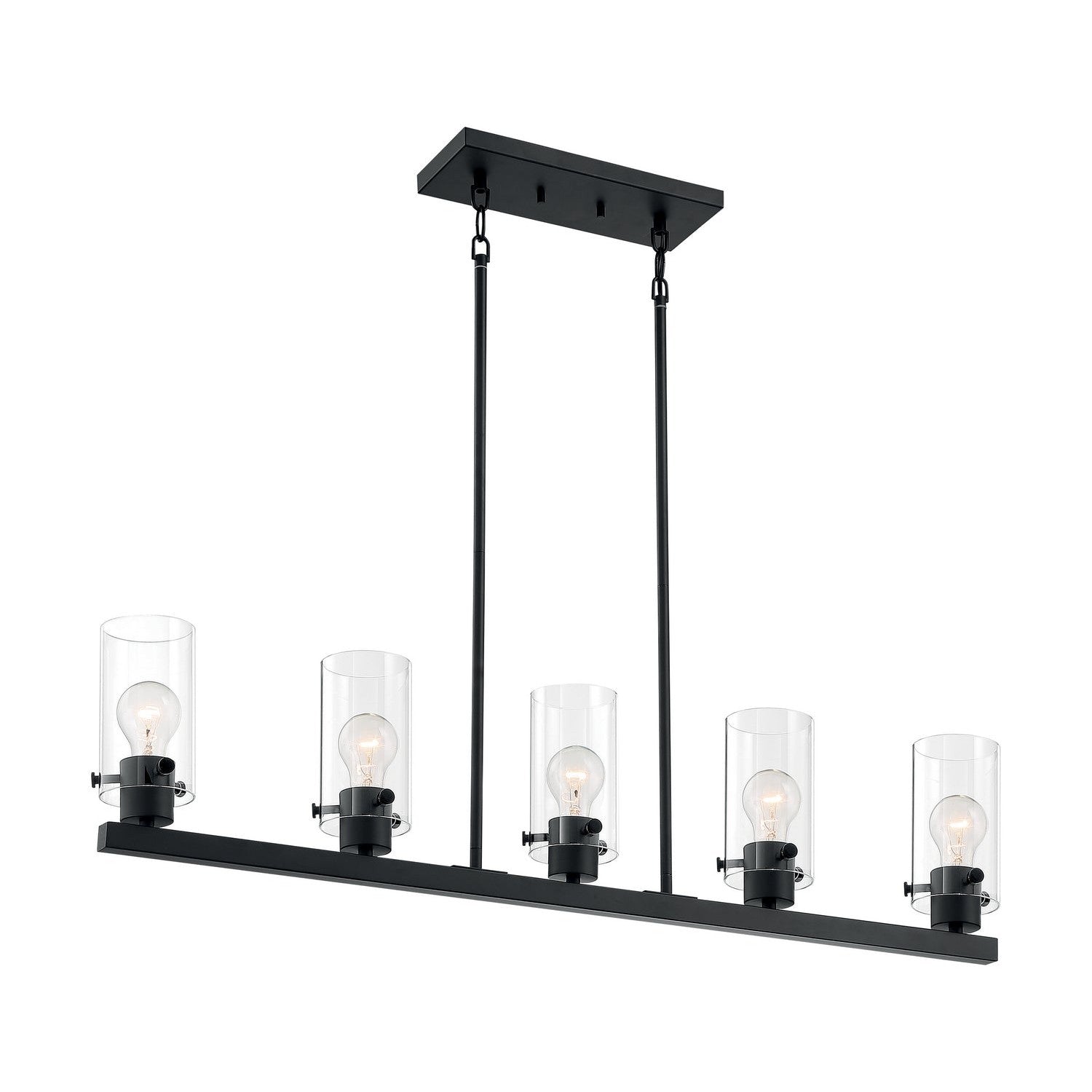Nuvo Lighting - 60-7276 - Five Light Island Pendant - Sommerset - Matte Black