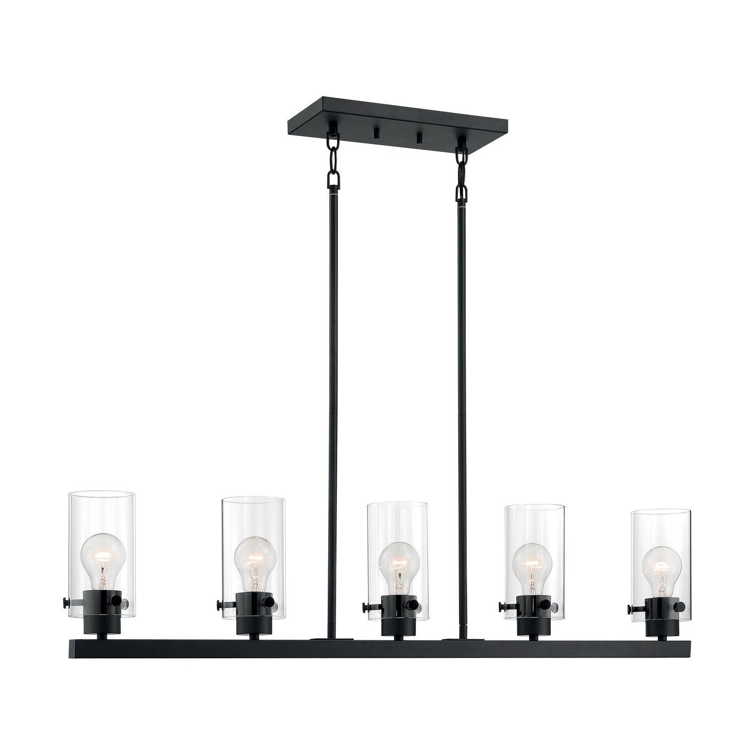 Nuvo Lighting - 60-7276 - Five Light Island Pendant - Sommerset - Matte Black