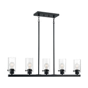 Nuvo Lighting - 60-7276 - Five Light Island Pendant - Sommerset - Matte Black