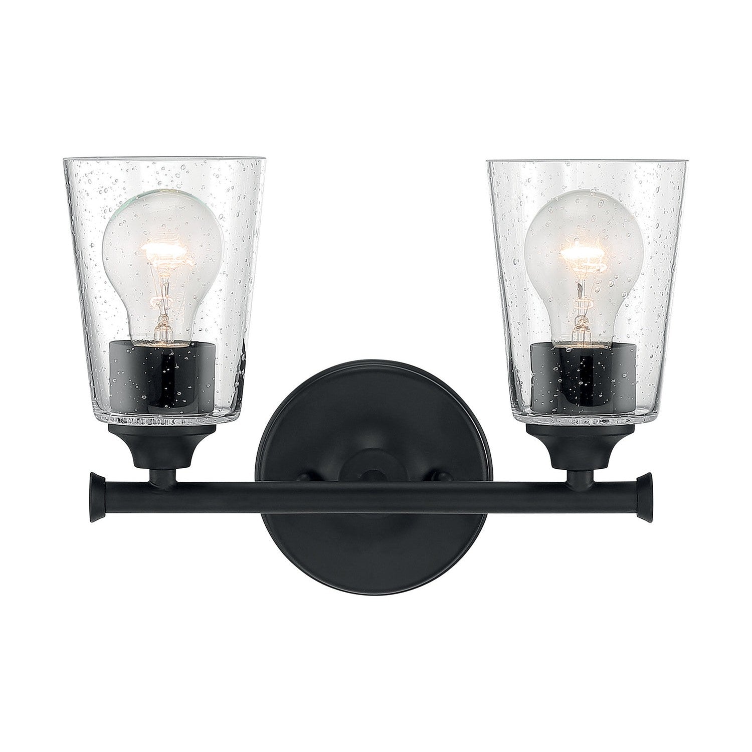 Nuvo Lighting - 60-7282 - Two Light Vanity - Bransel - Matte Black