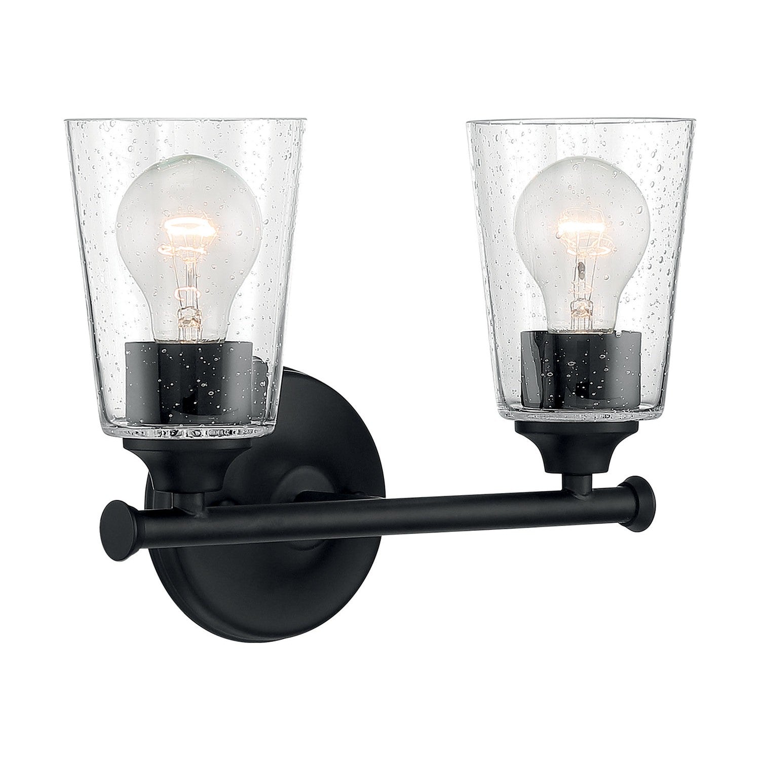 Nuvo Lighting - 60-7282 - Two Light Vanity - Bransel - Matte Black
