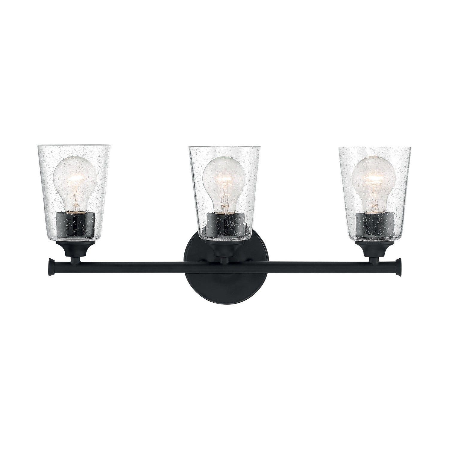 Nuvo Lighting - 60-7283 - Three Light Vanity - Bransel - Matte Black