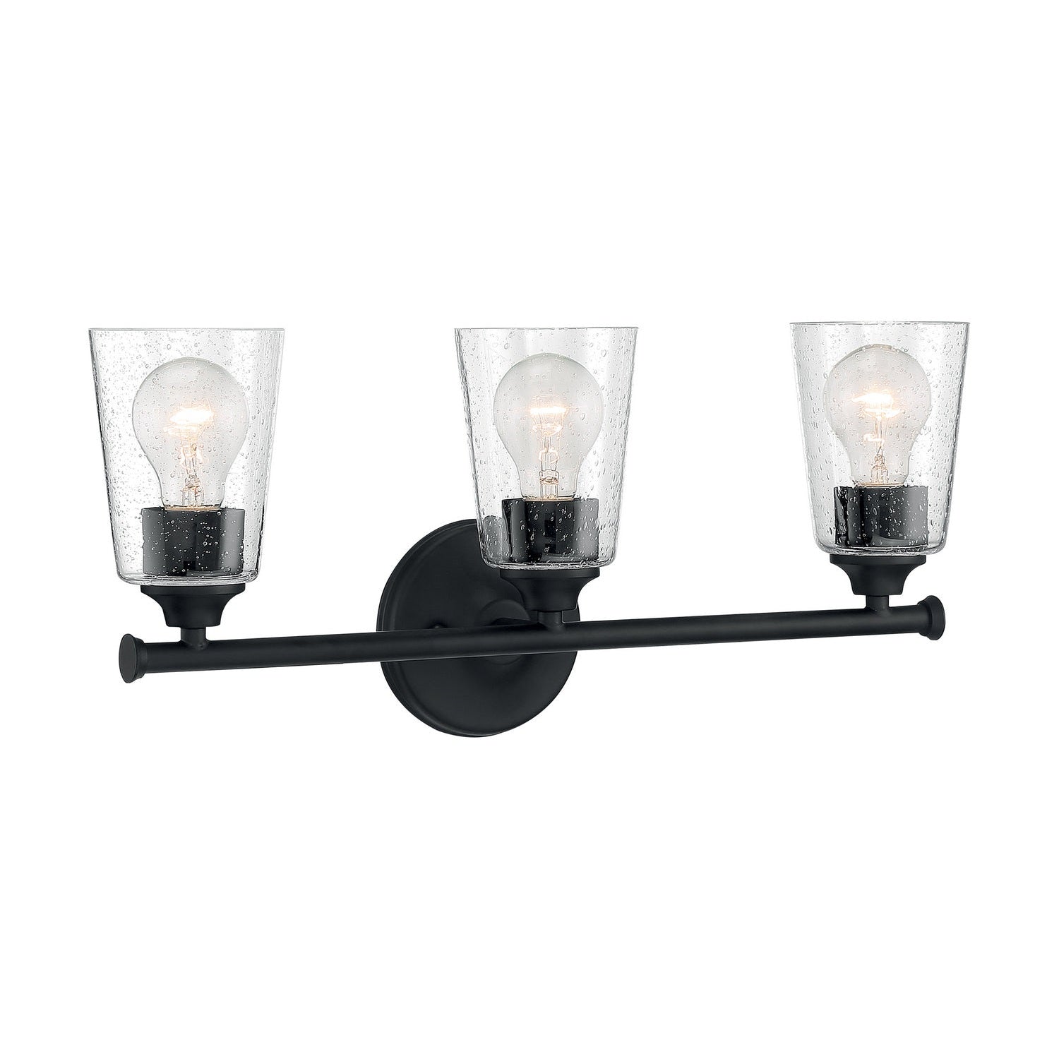 Nuvo Lighting - 60-7283 - Three Light Vanity - Bransel - Matte Black