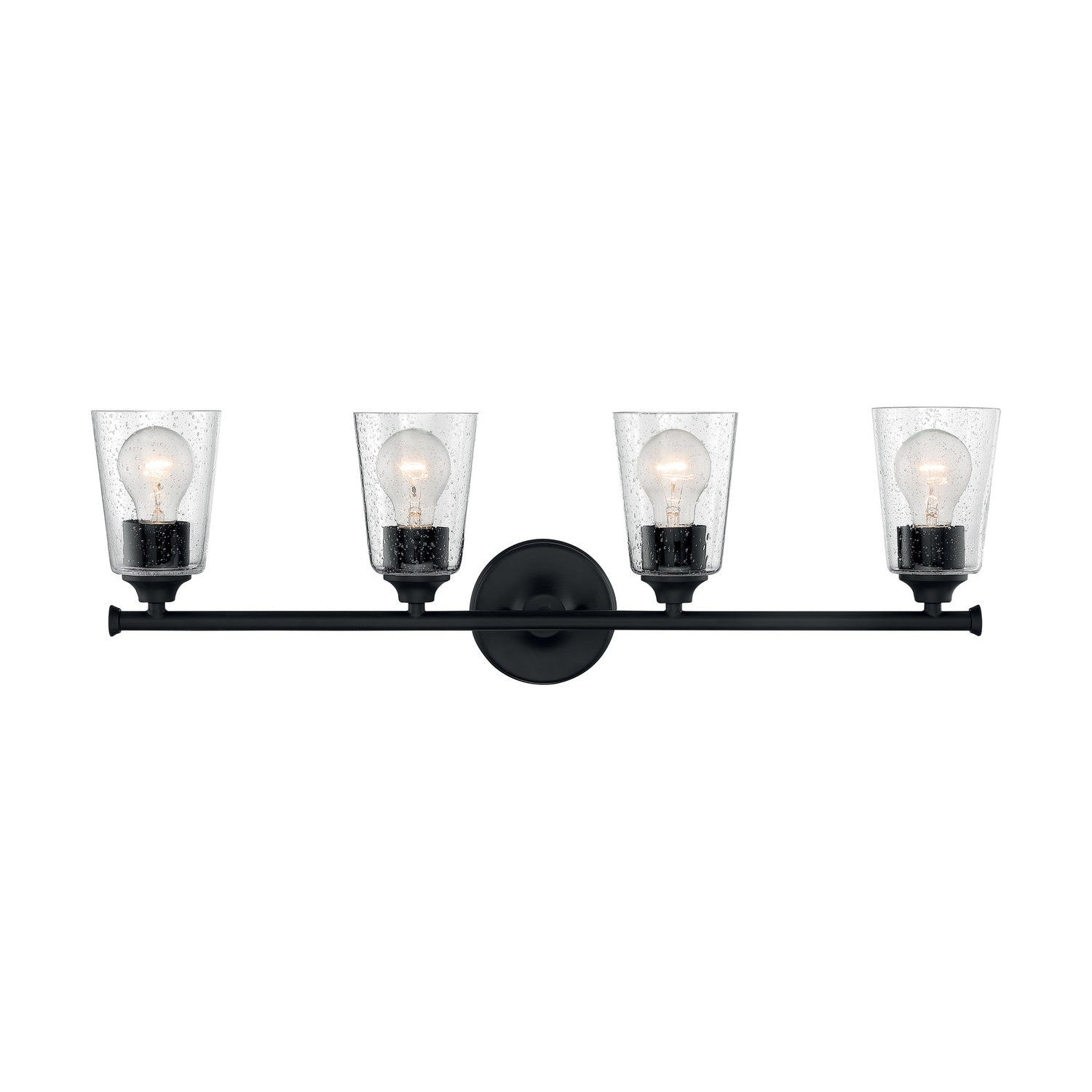Nuvo Lighting - 60-7284 - Four Light Vanity - Bransel - Matte Black