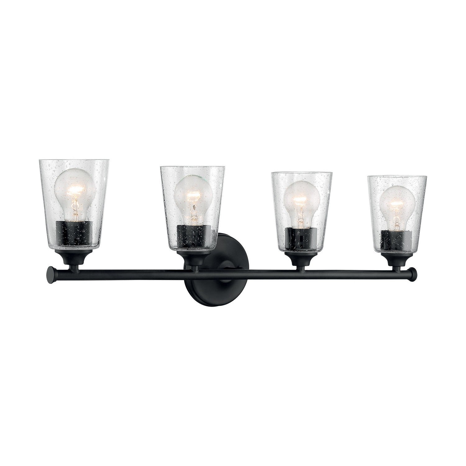 Nuvo Lighting - 60-7284 - Four Light Vanity - Bransel - Matte Black