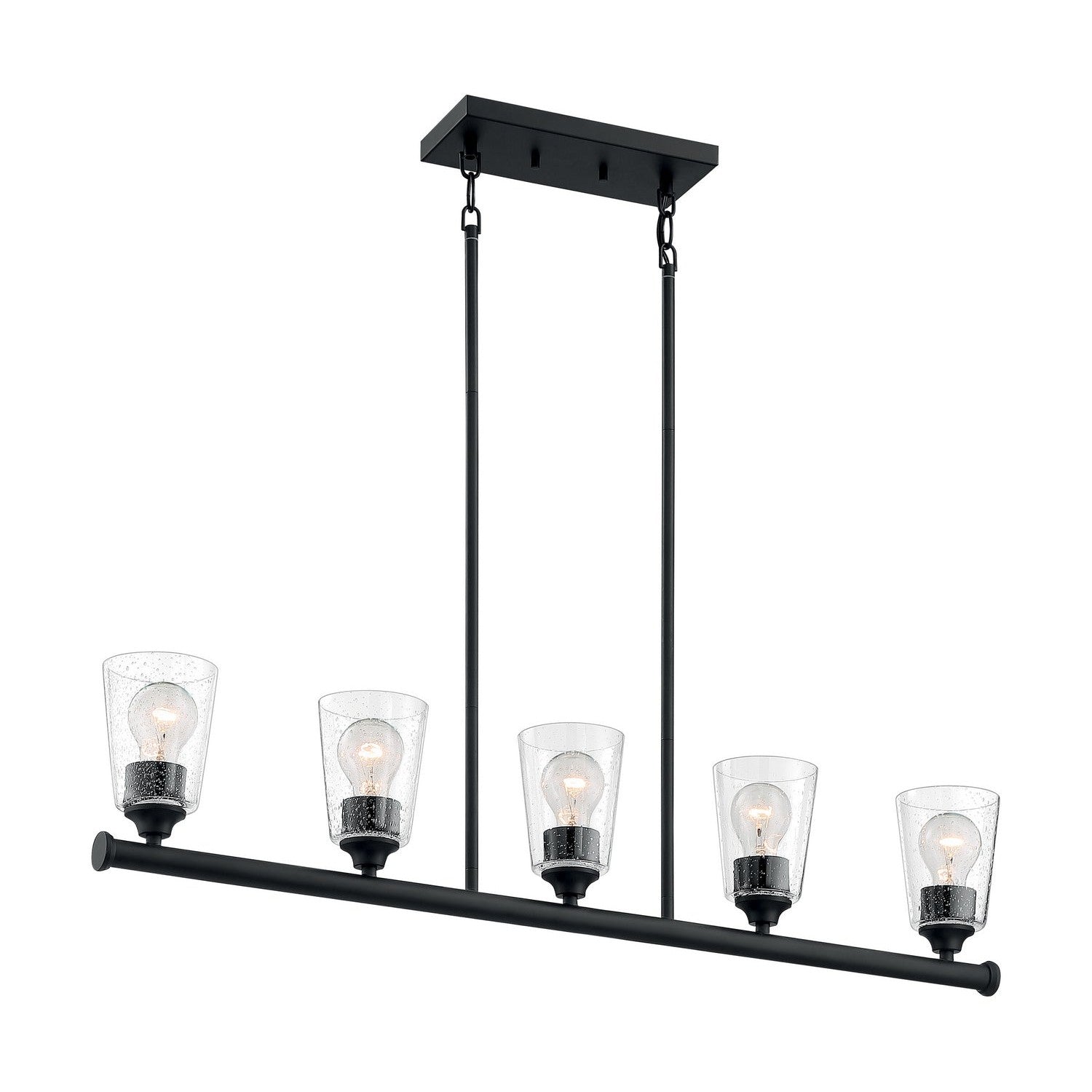 Nuvo Lighting - 60-7286 - Five Light Island Pendant - Bransel - Matte Black