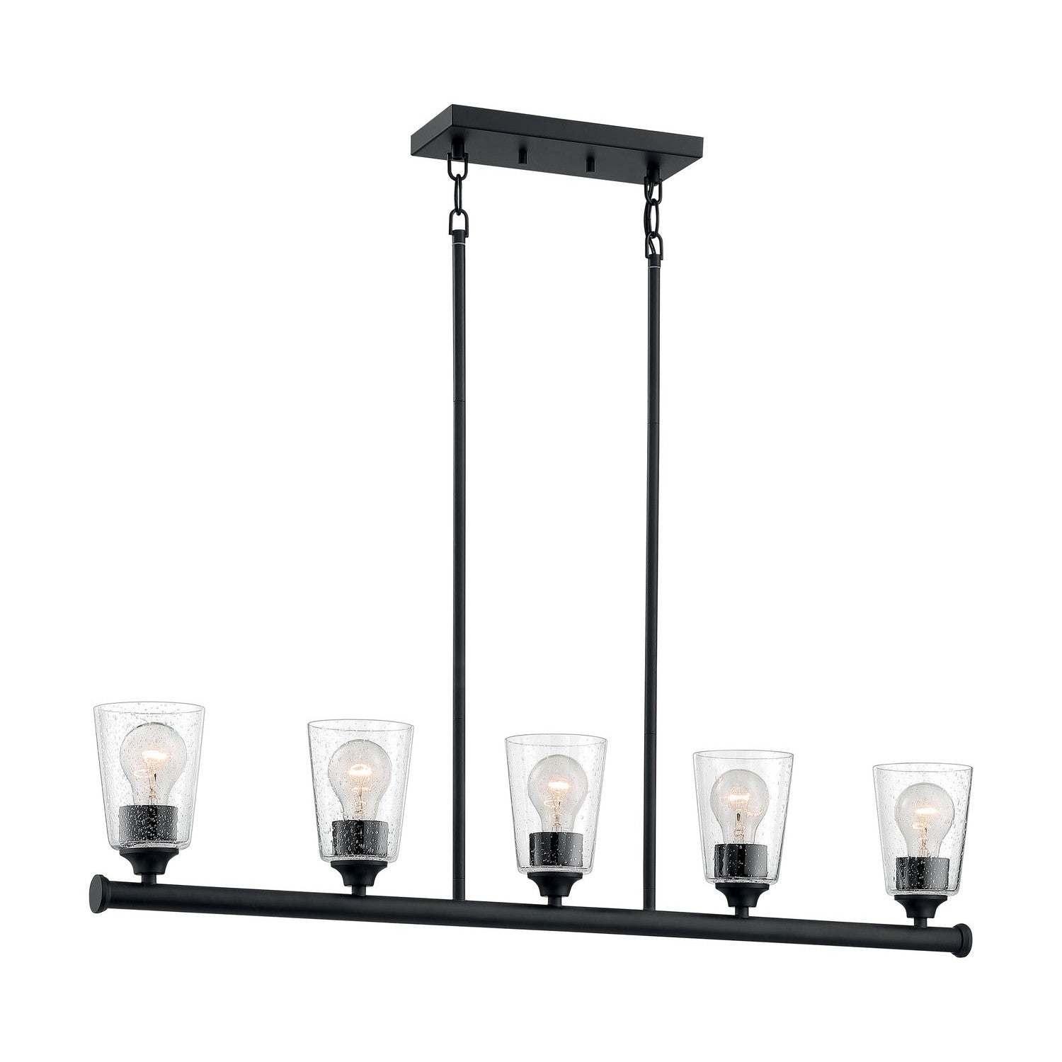 Nuvo Lighting - 60-7286 - Five Light Island Pendant - Bransel - Matte Black