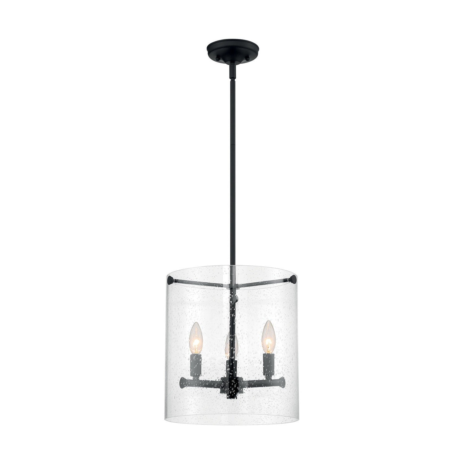 Nuvo Lighting - 60-7287 - Three Light Pendant - Bransel - Matte Black