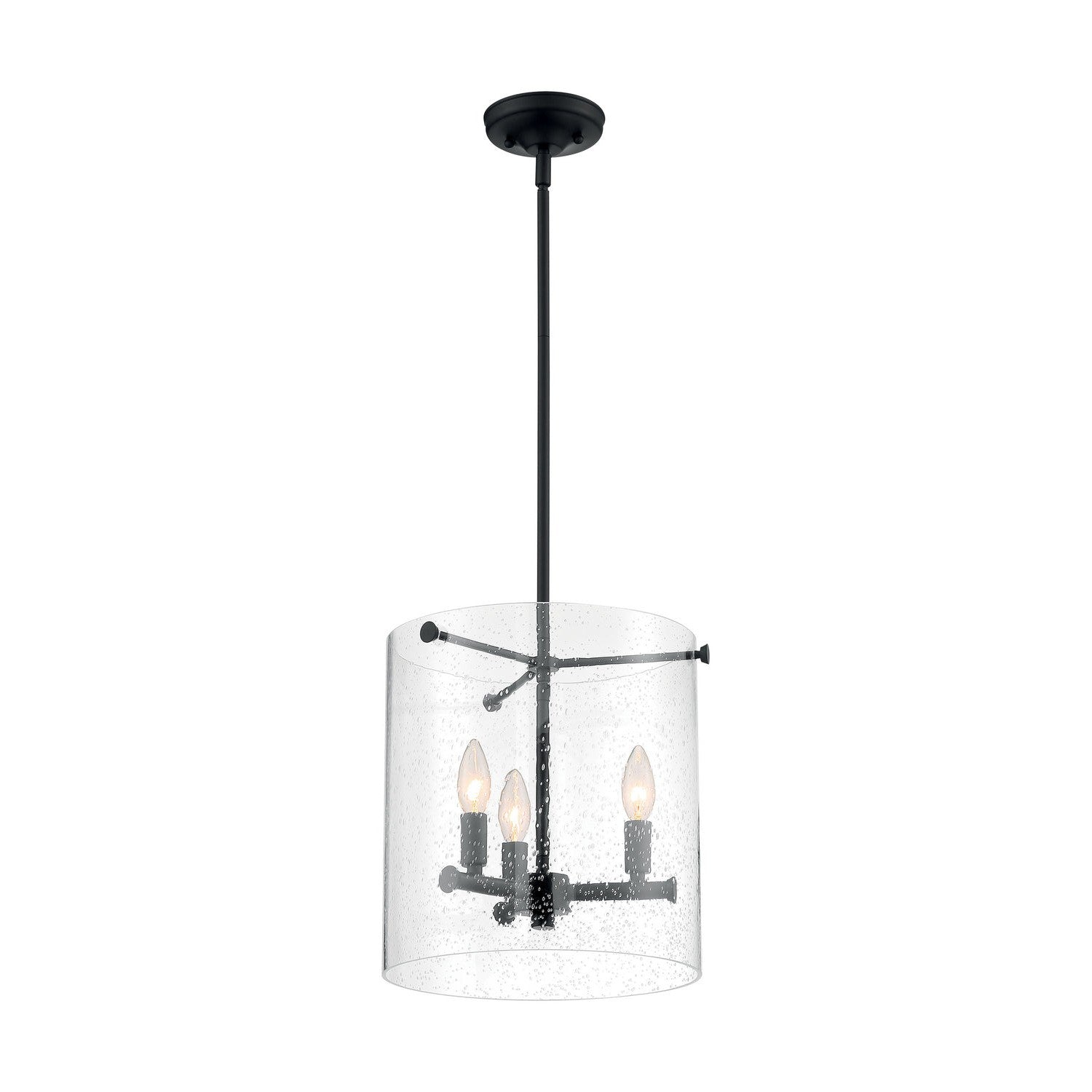 Nuvo Lighting - 60-7287 - Three Light Pendant - Bransel - Matte Black