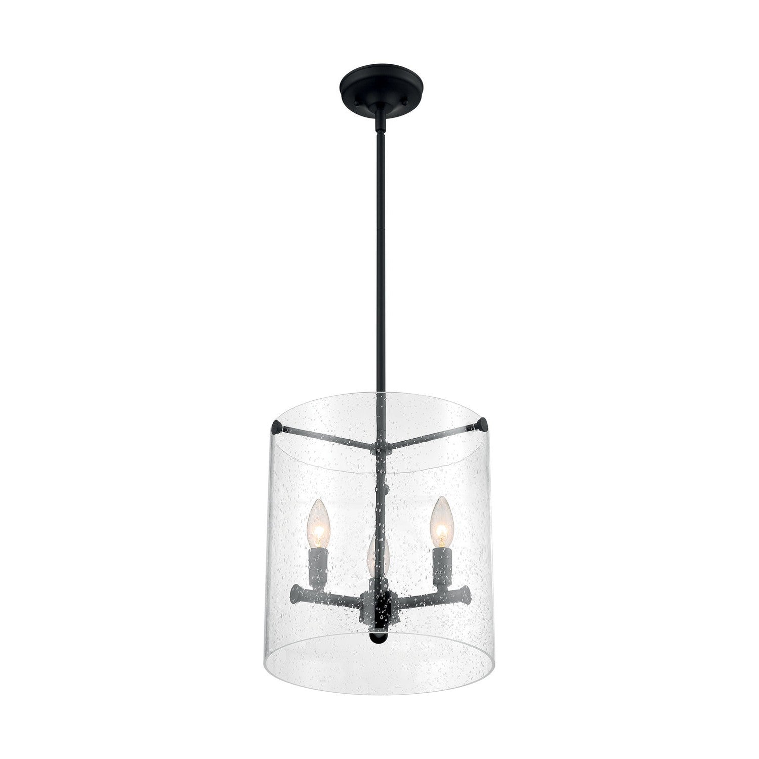 Nuvo Lighting - 60-7287 - Three Light Pendant - Bransel - Matte Black