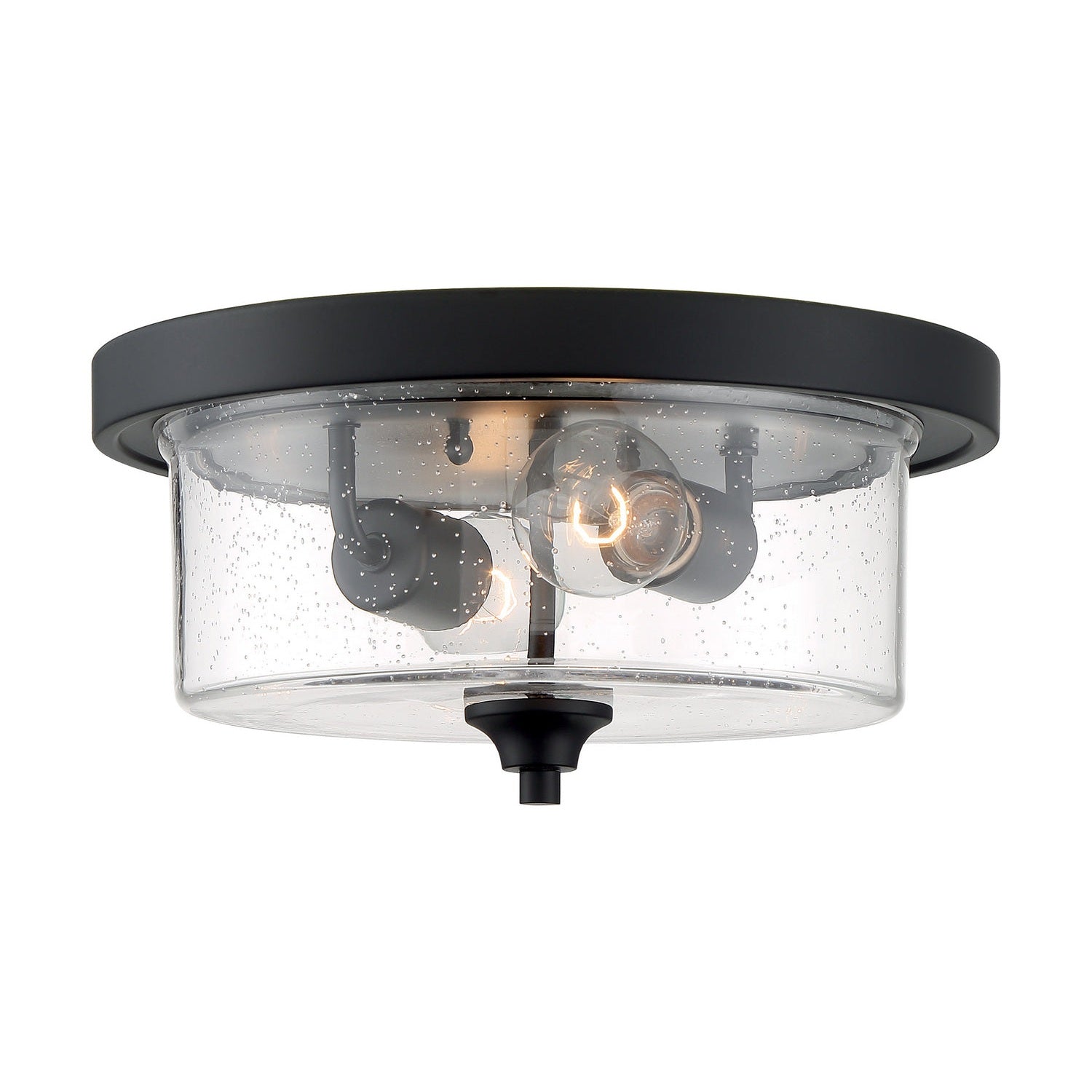 Nuvo Lighting - 60-7290 - Two Light Flush Mount - Bransel - Matte Black