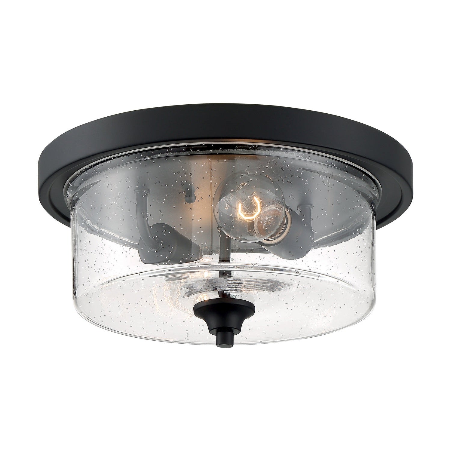 Nuvo Lighting - 60-7290 - Two Light Flush Mount - Bransel - Matte Black