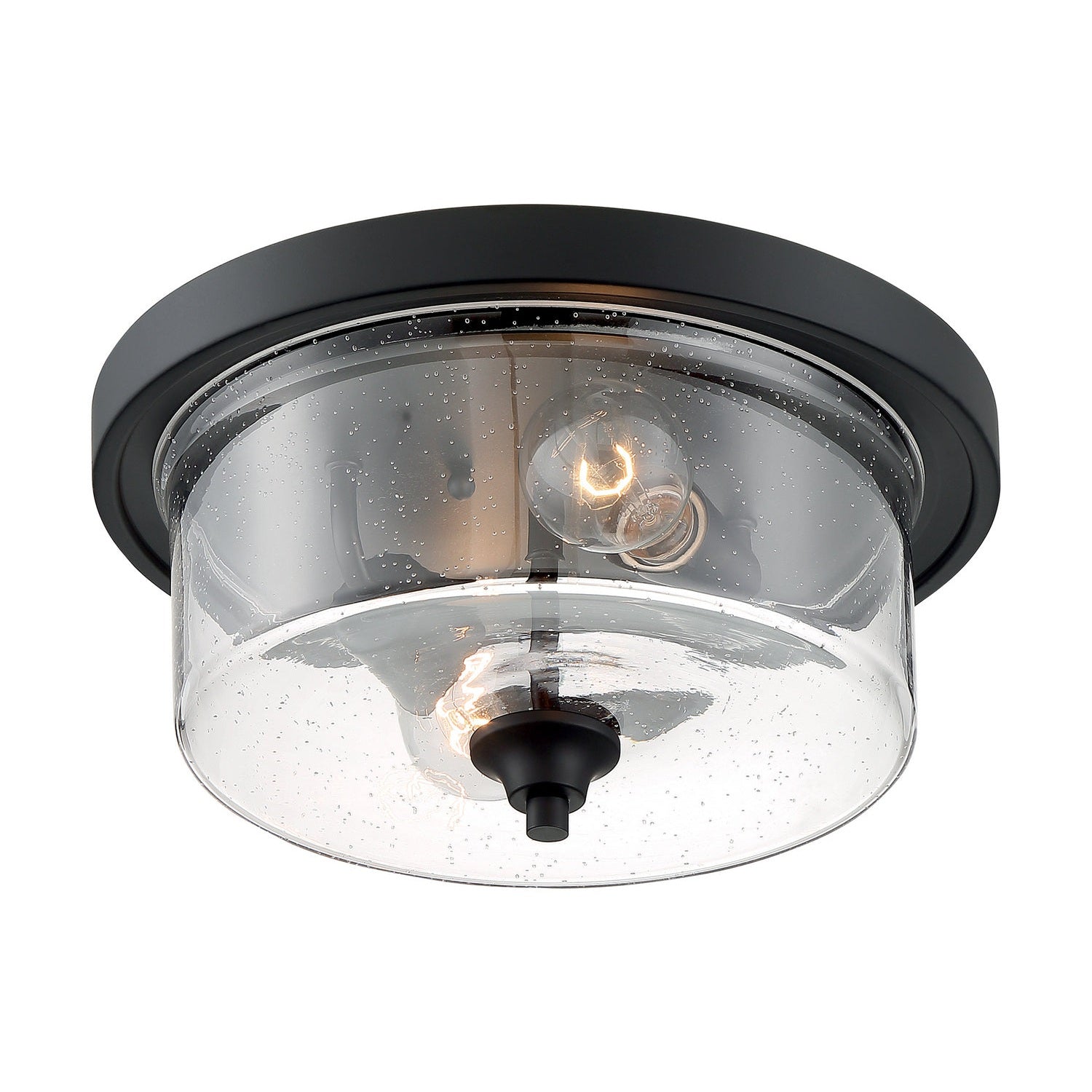 Nuvo Lighting - 60-7290 - Two Light Flush Mount - Bransel - Matte Black