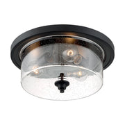 Nuvo Lighting - 60-7291 - Three Light Flush Mount - Bransel - Matte Black