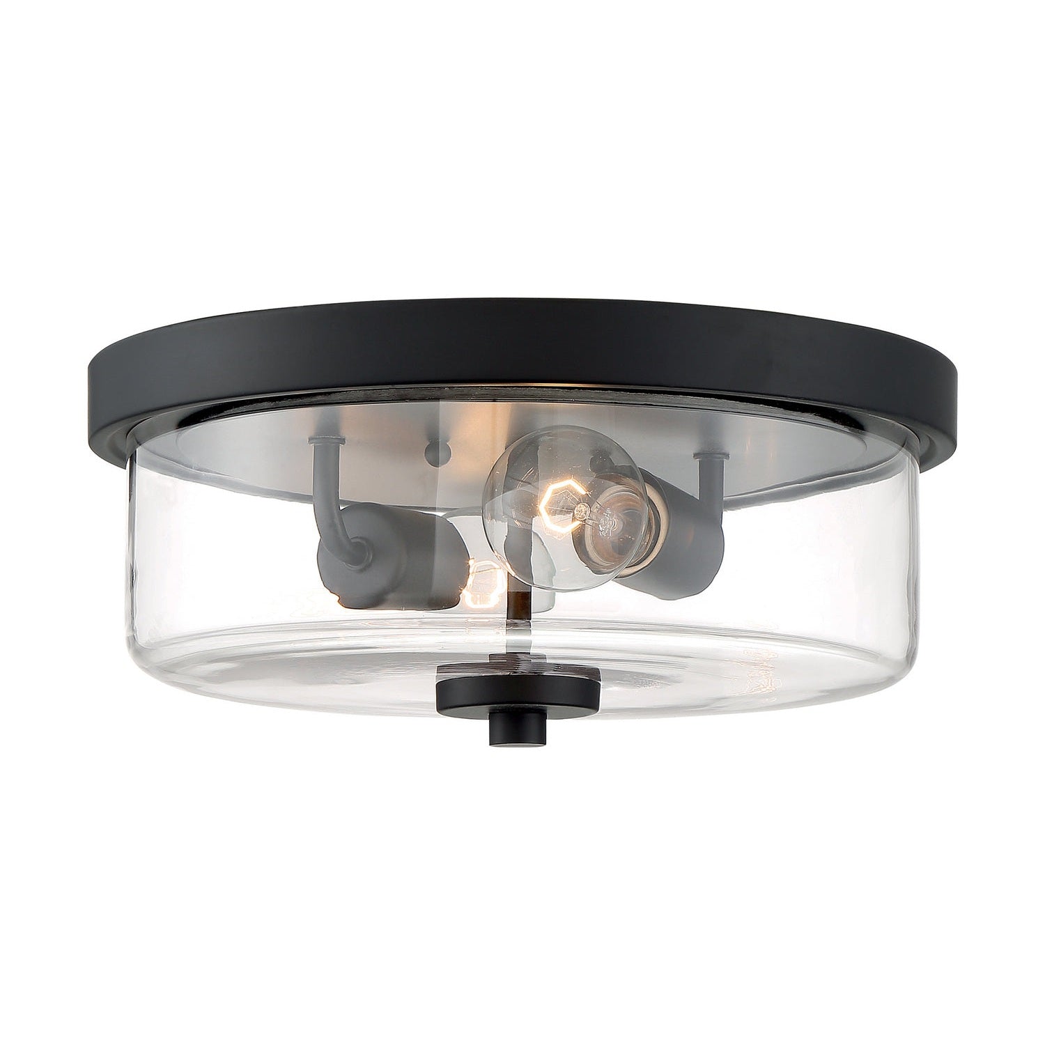 Nuvo Lighting - 60-7268 - Two Light Flush Mount - Sommerset - Matte Black