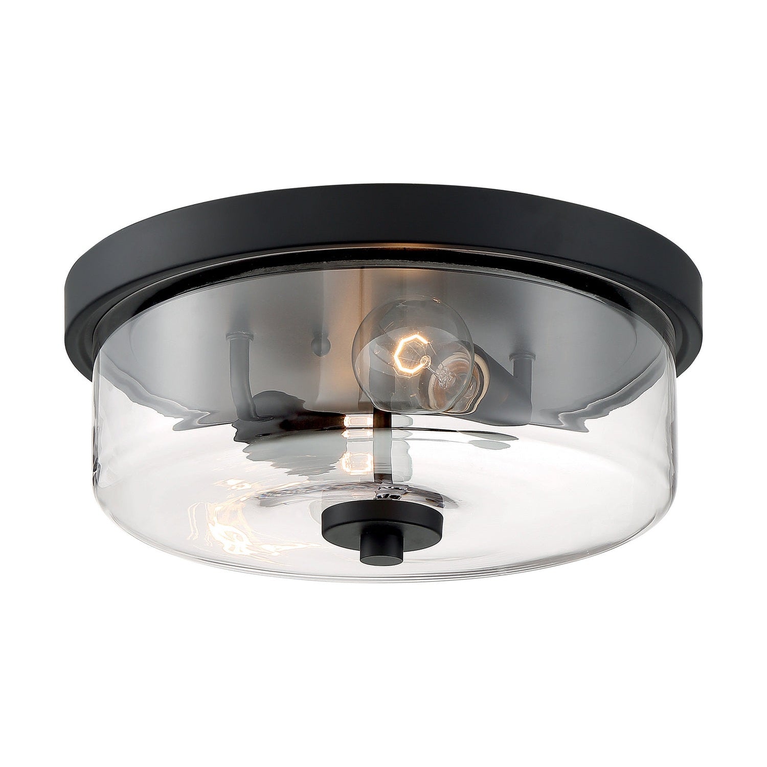Nuvo Lighting - 60-7268 - Two Light Flush Mount - Sommerset - Matte Black