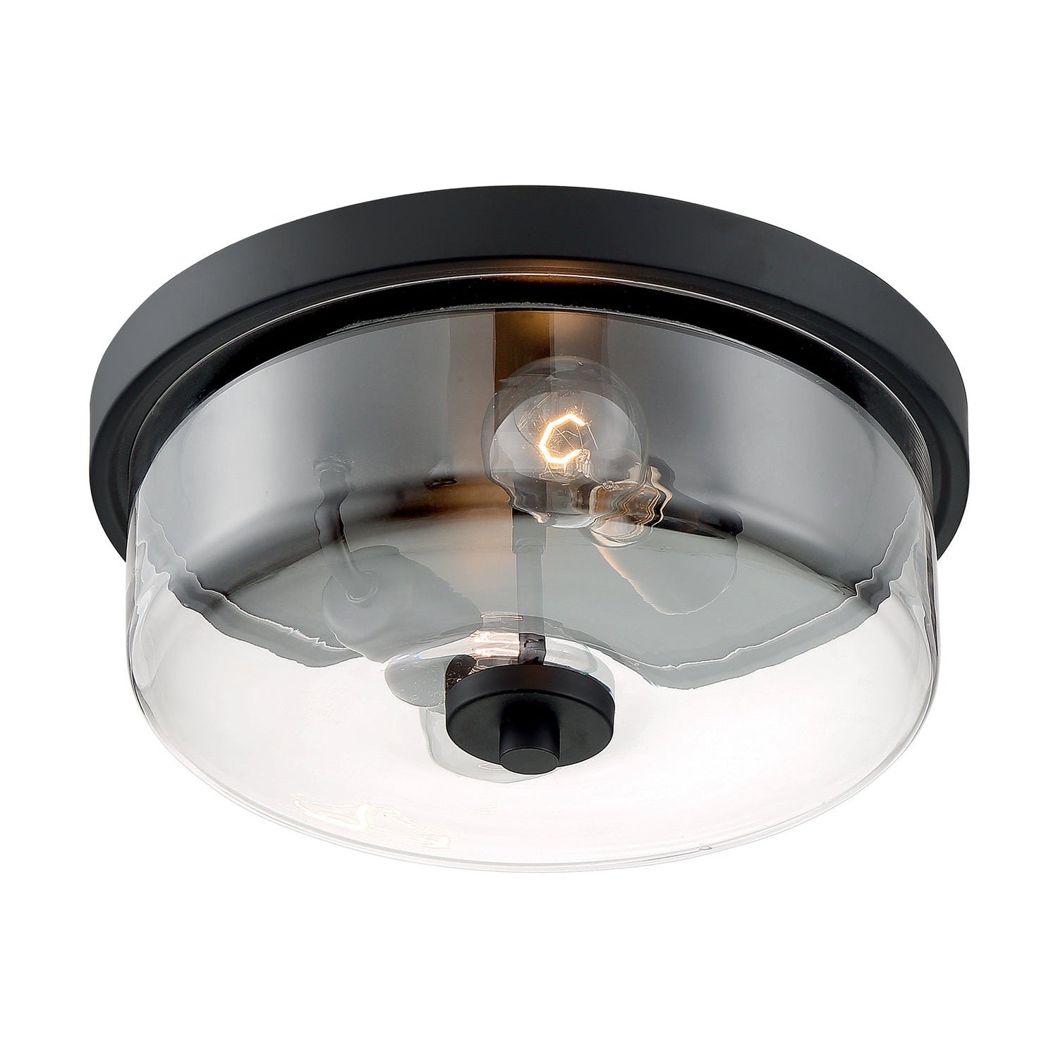 Nuvo Lighting - 60-7268 - Two Light Flush Mount - Sommerset - Matte Black