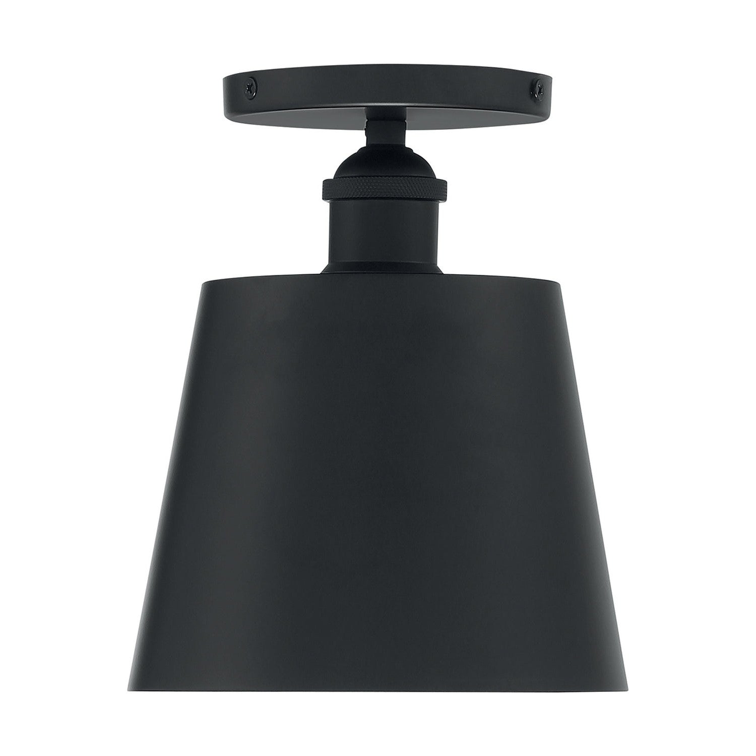 Nuvo Lighting - 60-7331 - One Light Semi Flush Mount - Motif - Black / Gold