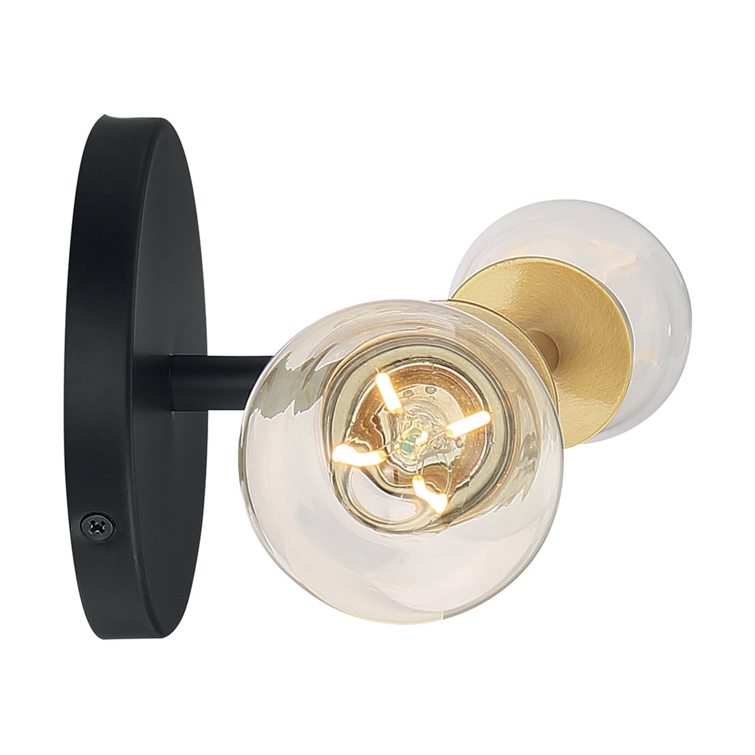 Nuvo Lighting - 60-7342 - Two Light Vanity - Ryder - Black / Brushed Brass