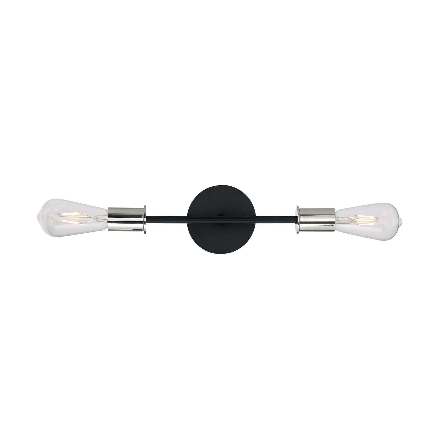 Nuvo Lighting - 60-7352 - Two Light Vanity - Ryder - Black / Polished Nickel