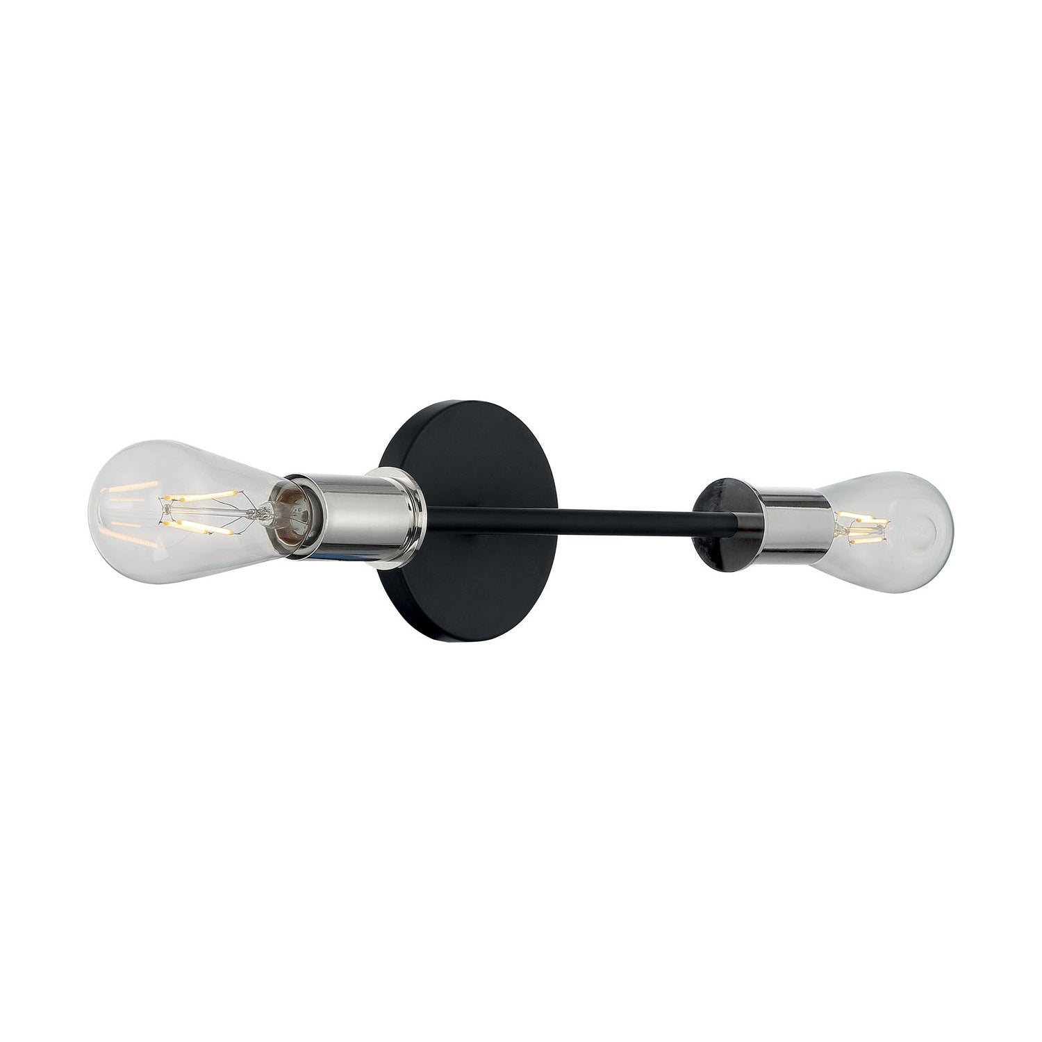 Nuvo Lighting - 60-7352 - Two Light Vanity - Ryder - Black / Polished Nickel