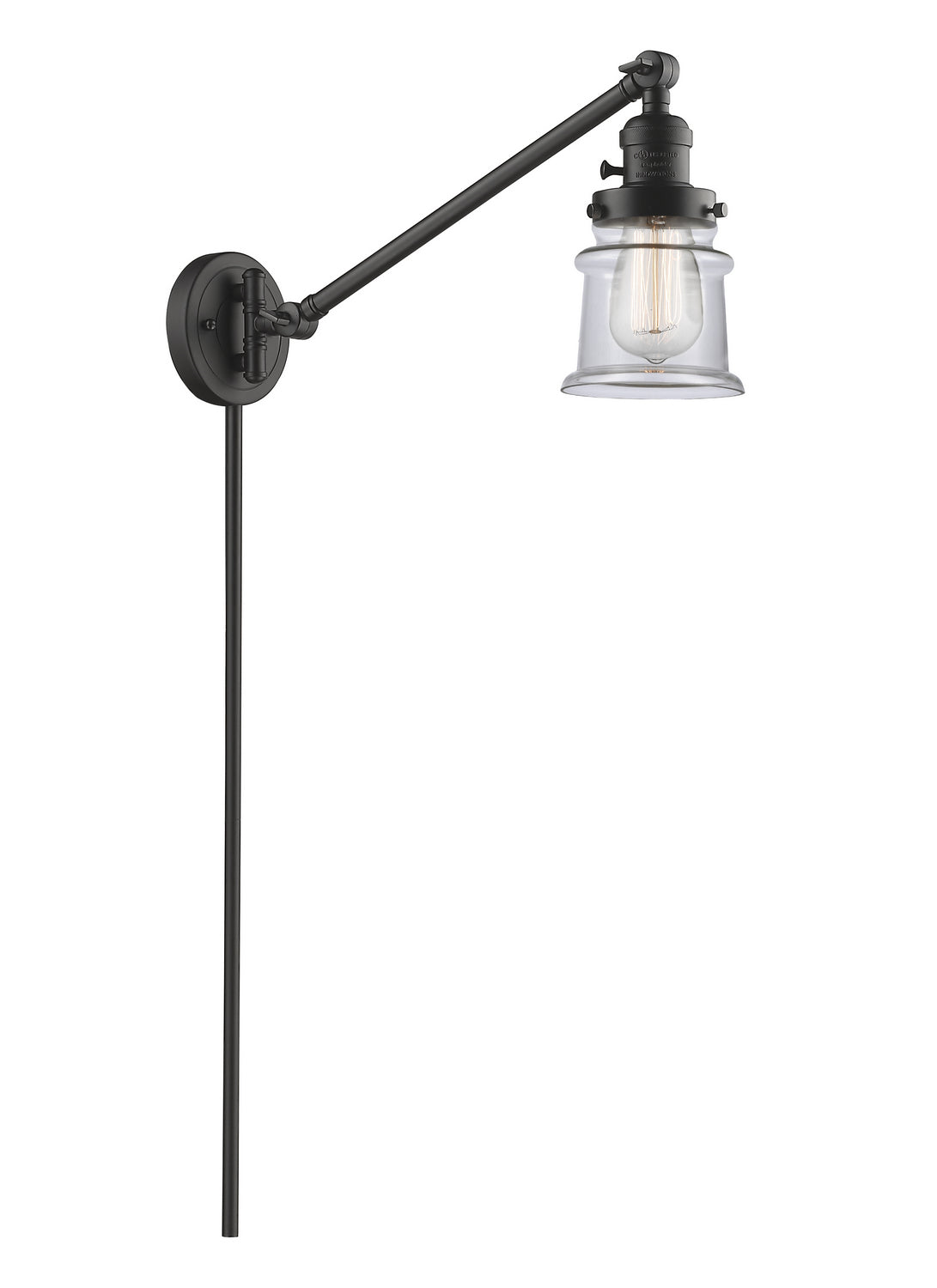Innovations - 237-OB-G182S - One Light Swing Arm - Franklin Restoration - Oil Rubbed Bronze