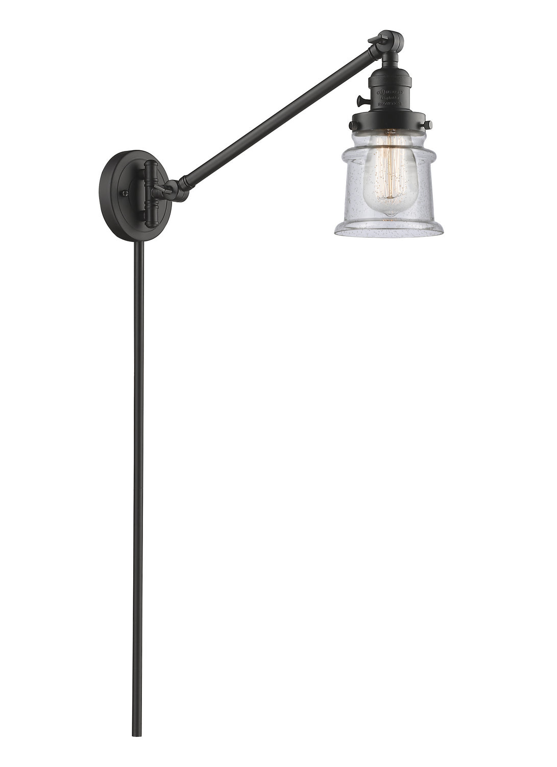 Innovations - 237-OB-G184S - One Light Swing Arm - Franklin Restoration - Oil Rubbed Bronze