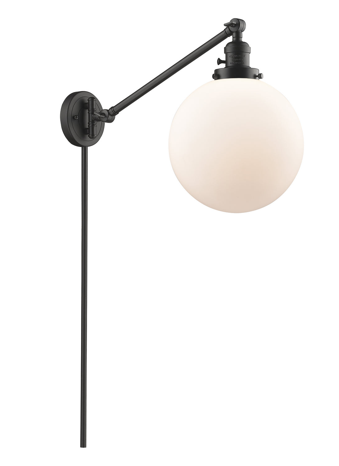 Innovations - 237-OB-G201-10 - One Light Swing Arm - Franklin Restoration - Oil Rubbed Bronze