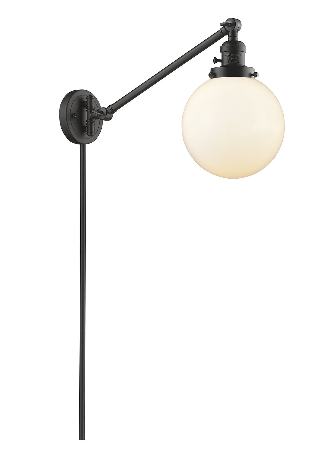 Innovations - 237-OB-G201-8 - One Light Swing Arm - Franklin Restoration - Oil Rubbed Bronze