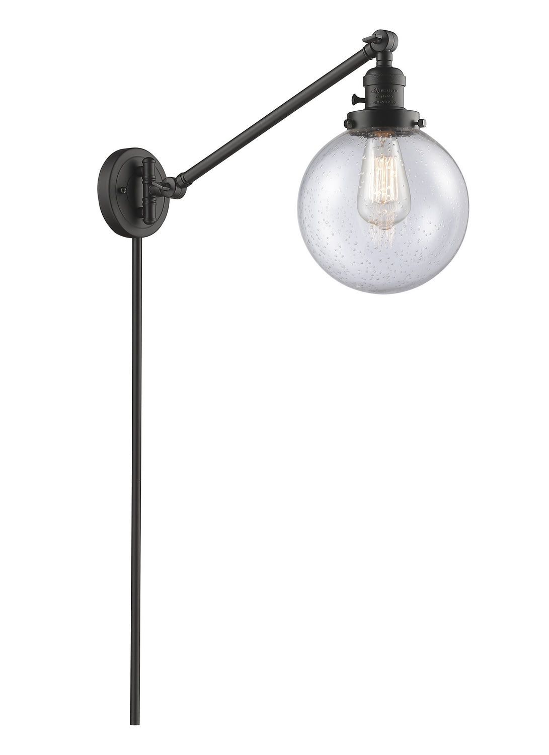 Innovations - 237-OB-G204-8 - One Light Swing Arm - Franklin Restoration - Oil Rubbed Bronze