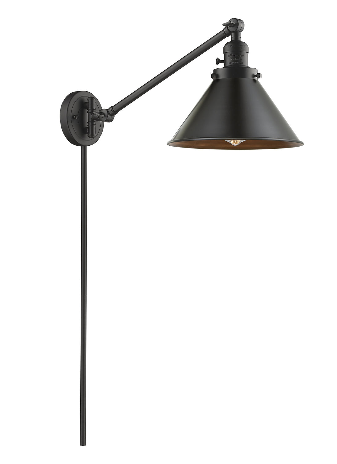 Innovations - 237-OB-M10-OB - One Light Swing Arm - Franklin Restoration - Oil Rubbed Bronze