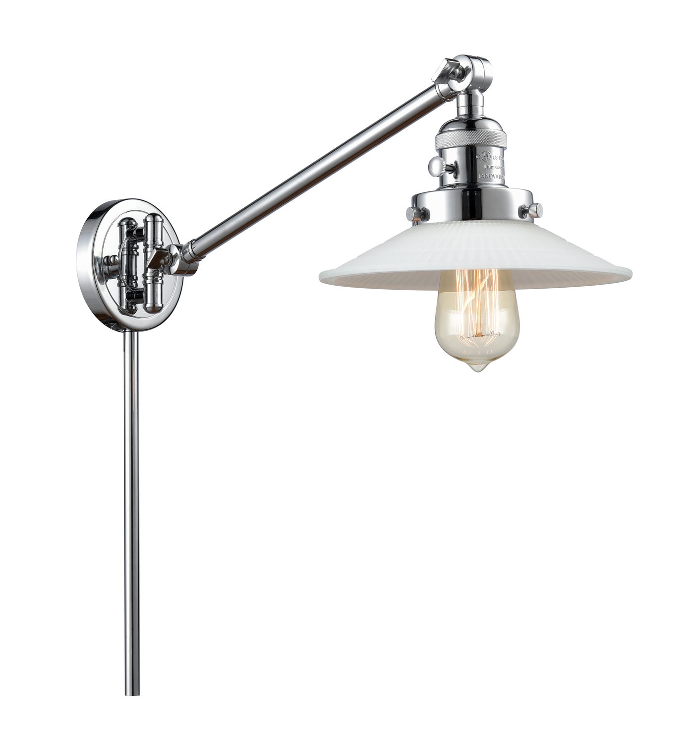 Innovations - 237-PC-G1 - One Light Swing Arm - Franklin Restoration - Polished Chrome