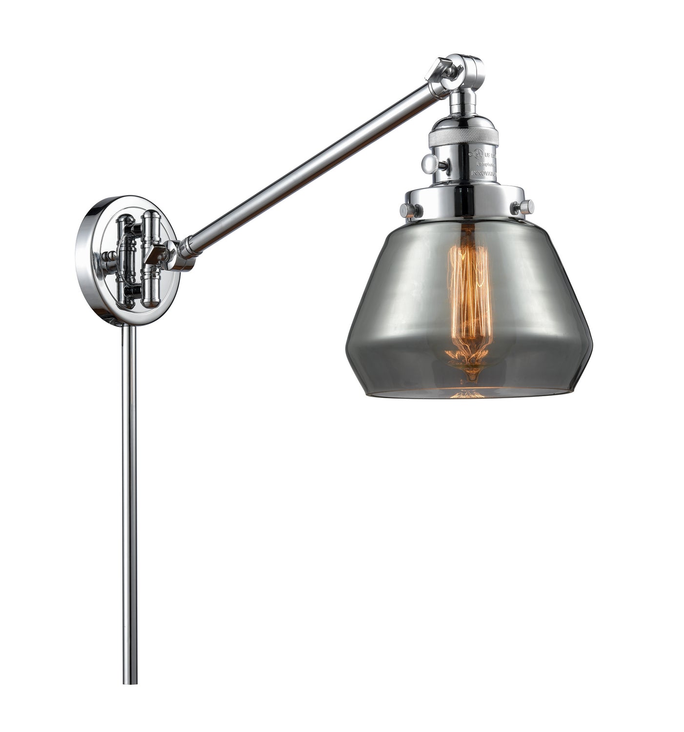 Innovations - 237-PC-G173 - One Light Swing Arm - Franklin Restoration - Polished Chrome