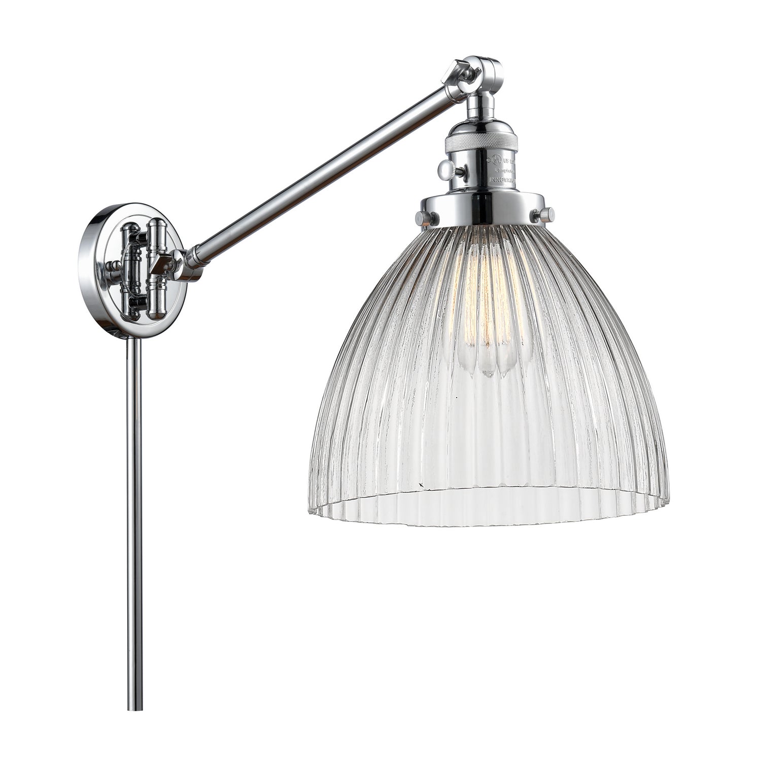 Innovations - 237-PC-G222 - One Light Swing Arm - Franklin Restoration - Polished Chrome