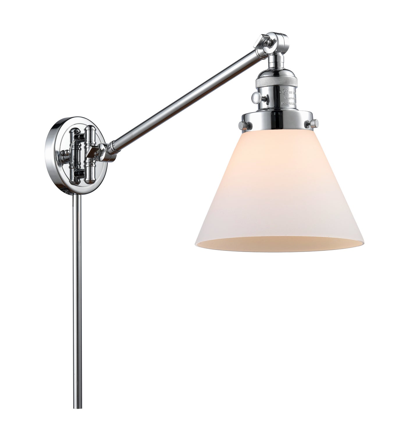 Innovations - 237-PC-G41 - One Light Swing Arm - Franklin Restoration - Polished Chrome