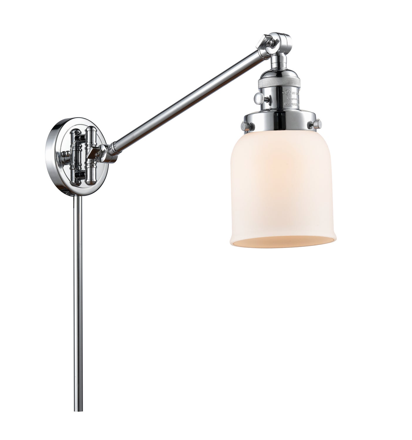 Innovations - 237-PC-G51 - One Light Swing Arm - Franklin Restoration - Polished Chrome