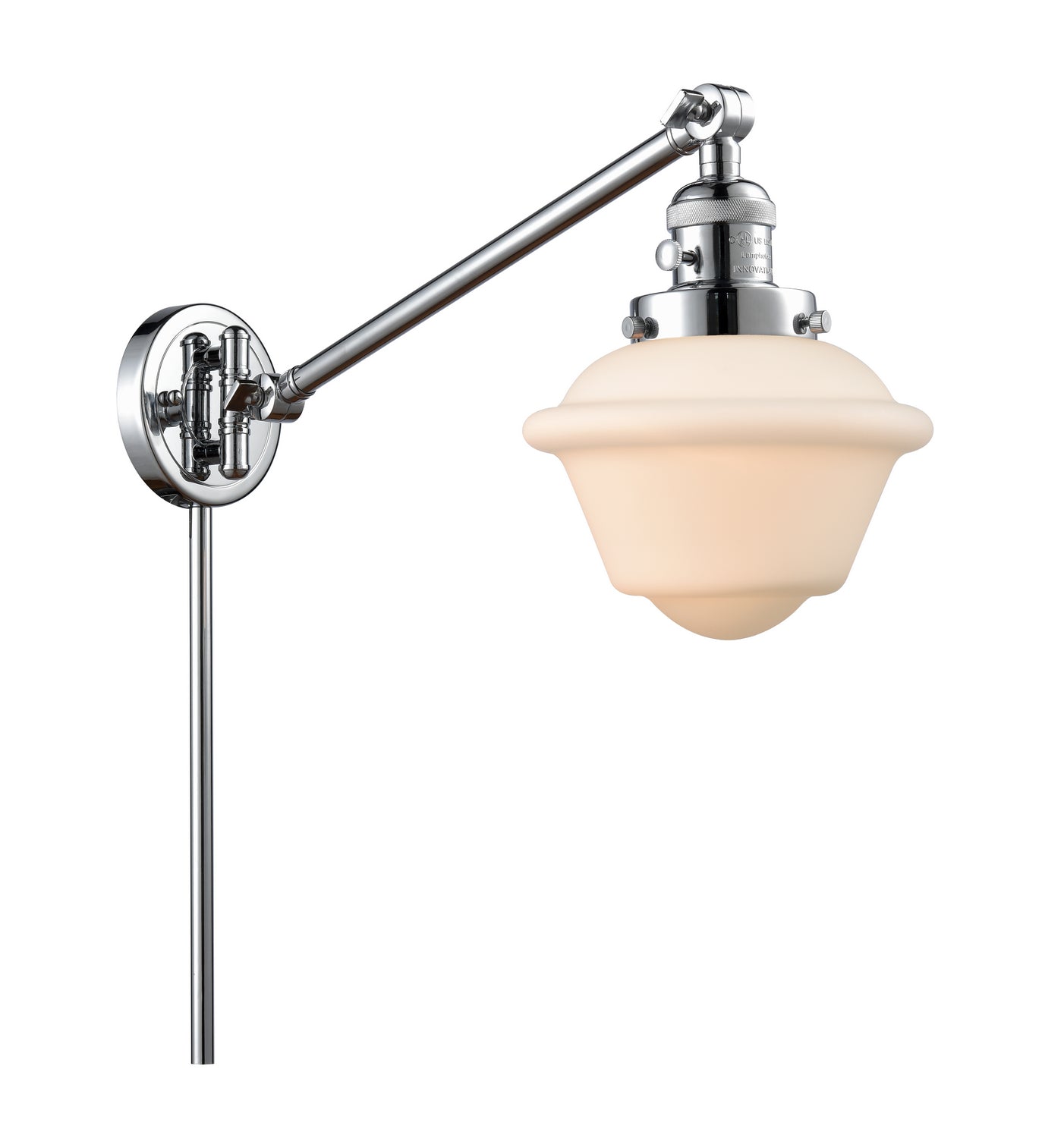 Innovations - 237-PC-G531 - One Light Swing Arm - Franklin Restoration - Polished Chrome