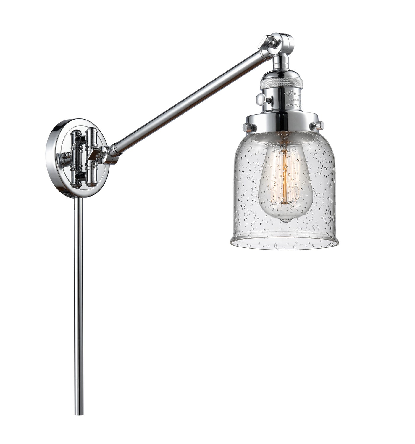 Innovations - 237-PC-G54 - One Light Swing Arm - Franklin Restoration - Polished Chrome
