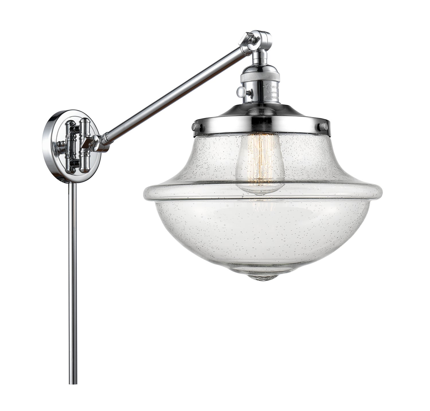 Innovations - 237-PC-G544 - One Light Swing Arm - Franklin Restoration - Polished Chrome