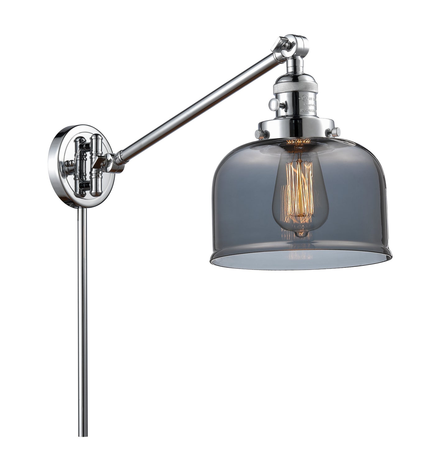 Innovations - 237-PC-G73 - One Light Swing Arm - Franklin Restoration - Polished Chrome