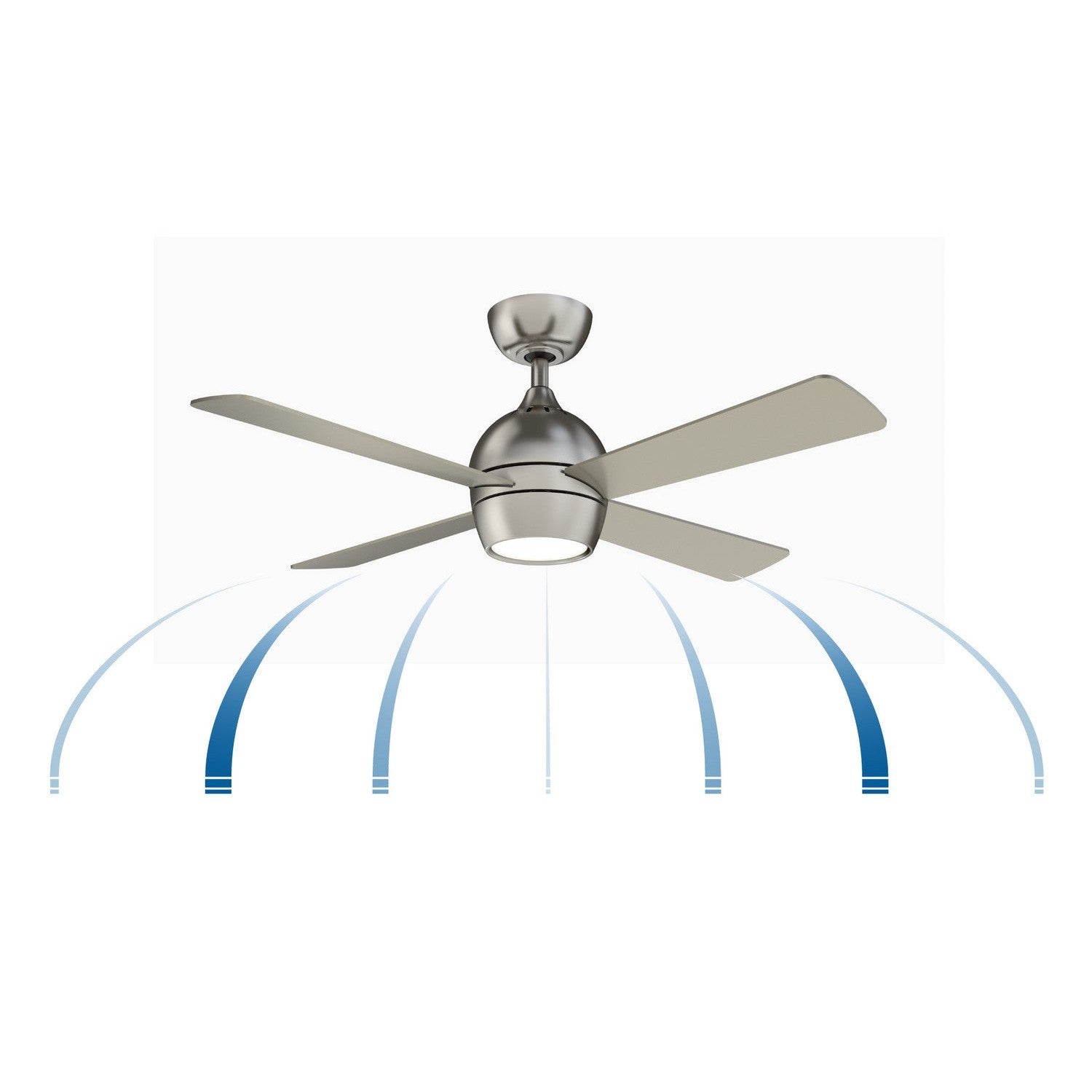 Fanimation - FP7644BN - 44"Ceiling Fan - Kwad 44 - Brushed Nickel