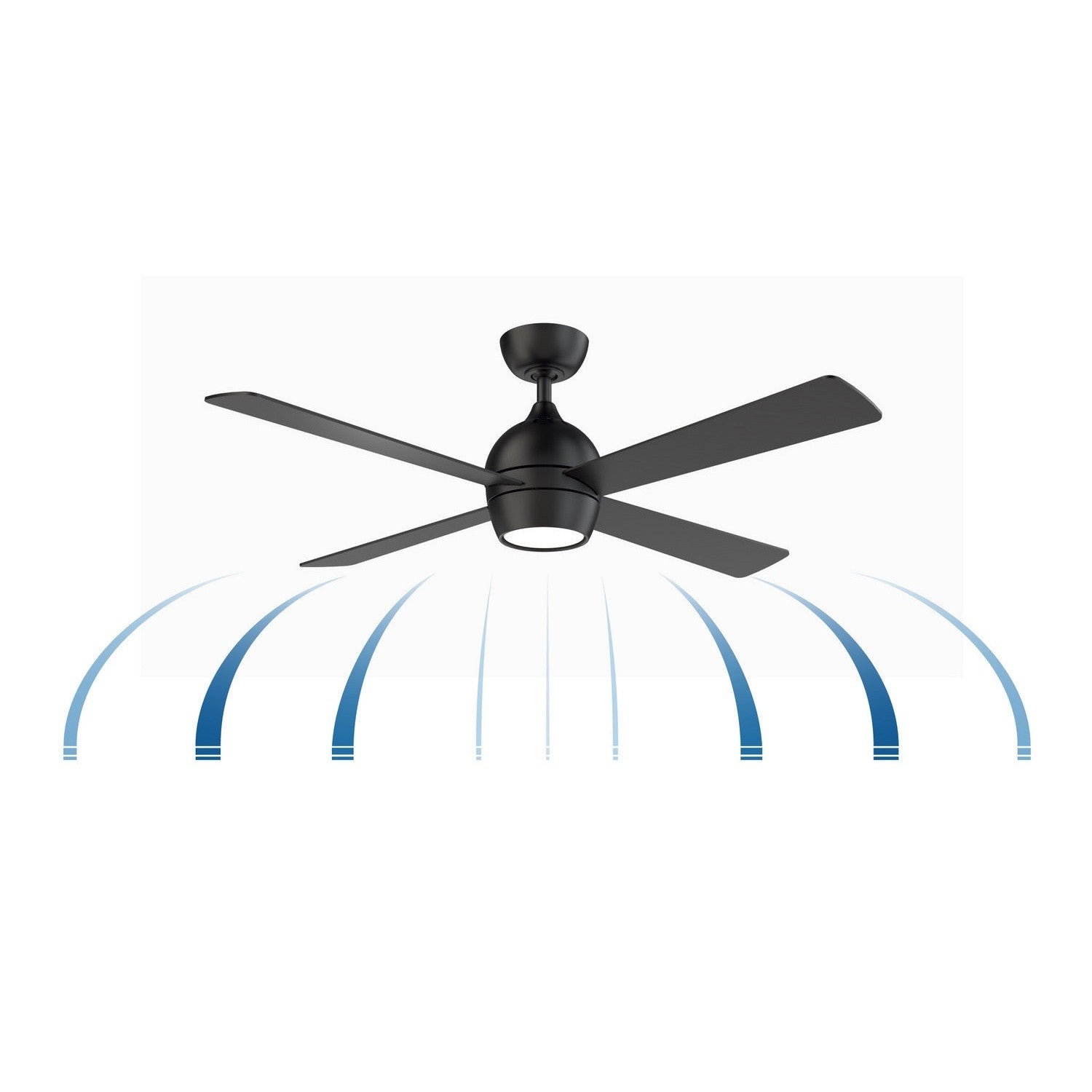 Fanimation - FP7652BL - 52"Ceiling Fan - Kwad 52 - Black