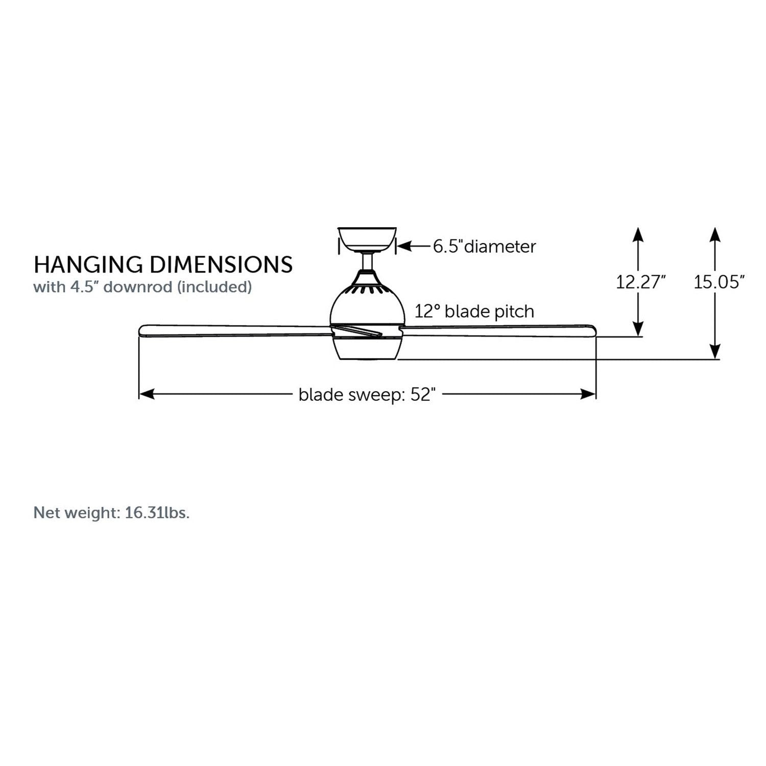 Fanimation - FP7652DZ - 52"Ceiling Fan - Kwad 52 - Dark Bronze